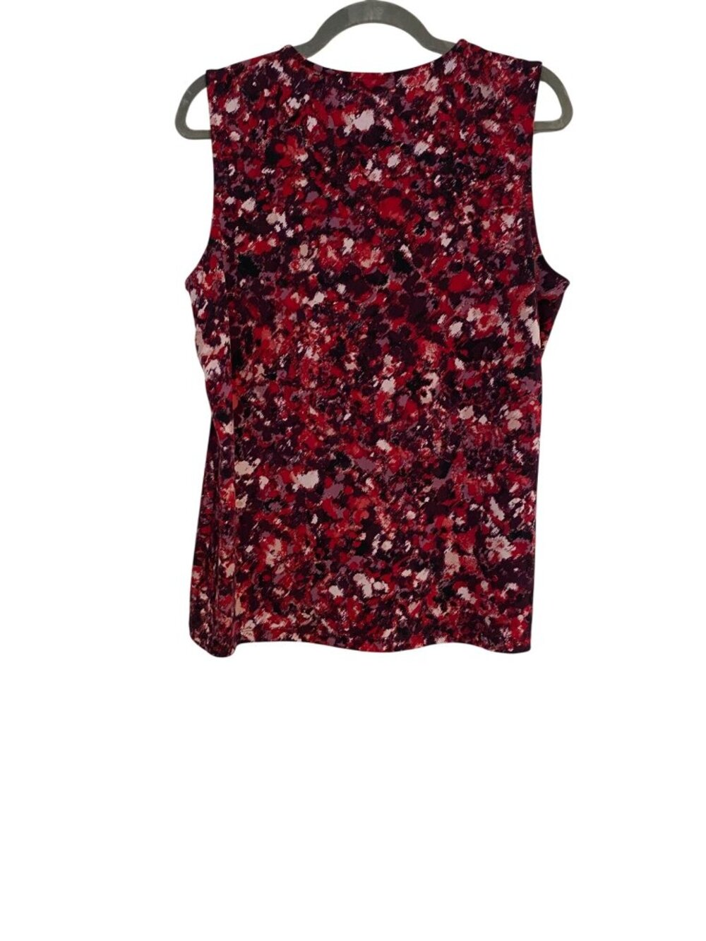 Dana Buchman Women's L Multicolor Blouse Sleeveless Abstract Print Preppy Office - Picture 2 of 10